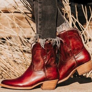 Freebird ZAMORA Boots In Red Size 7